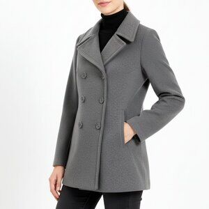 🖤 Calvin Klein Wool & Silk Blend Peacoat - Women (S)